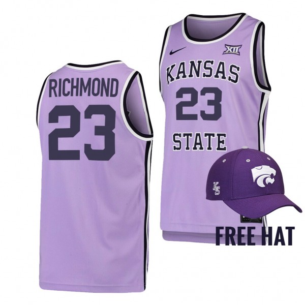 Mitch Richmond Kansas State Wildcats Retro Purple ...