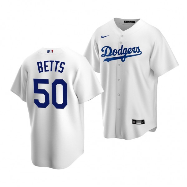 Los Angeles Dodgers Mookie Betts 2022 Replica Whit...