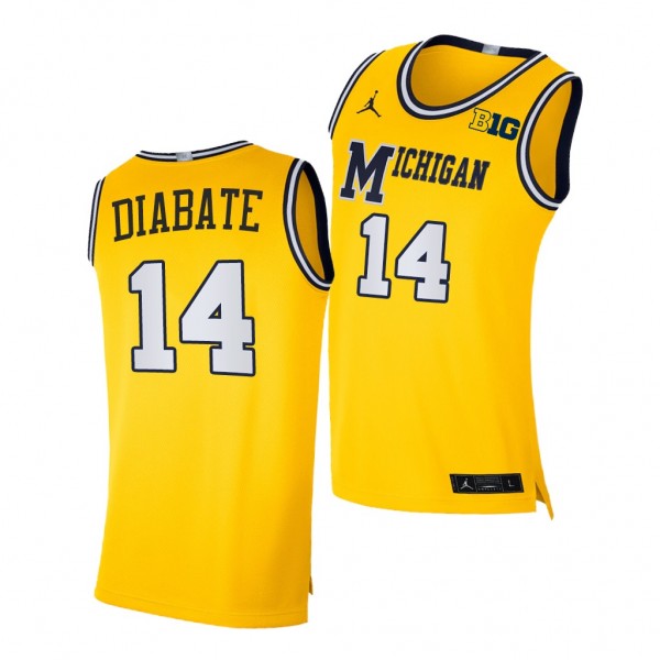 Michigan Wolverines Moussa Diabate Maize Replica 2...