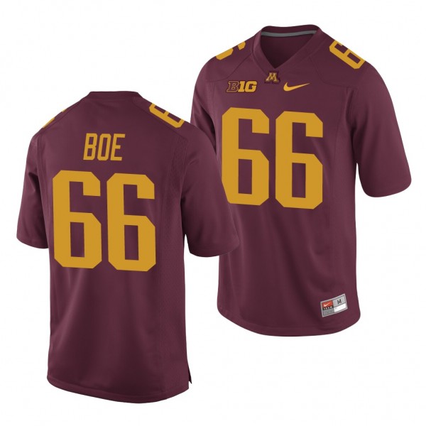 Minnesota Golden Gophers Nathan Boe Maroon Replica...