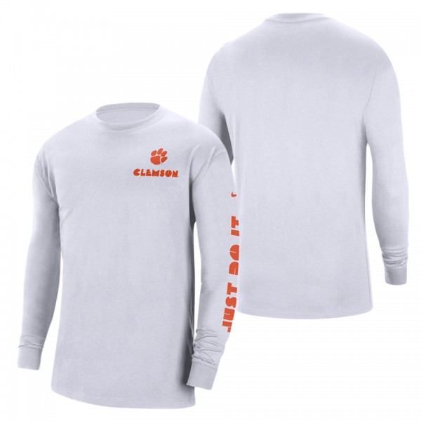 Clemson Tigers Heritage Max 90 Long Sleeve T-Shirt - White