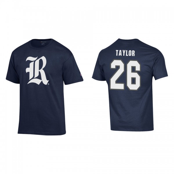 Gabe Taylor Rice Owls Champion Primary Jersey T-Shirt Navy