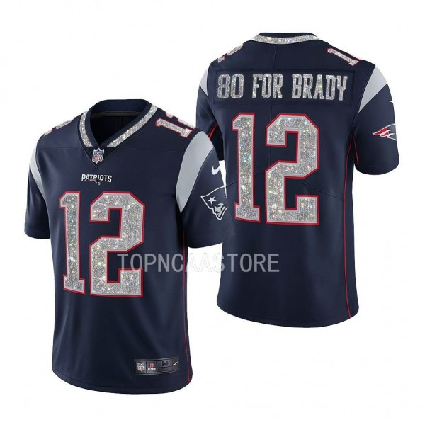 80 For Brady Tom Brady New England Patriots #12 Na...