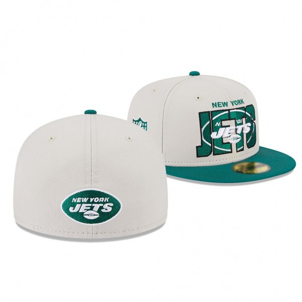 New York Jets Stone 2023 NFL Draft 59FIFTY Fitted ...
