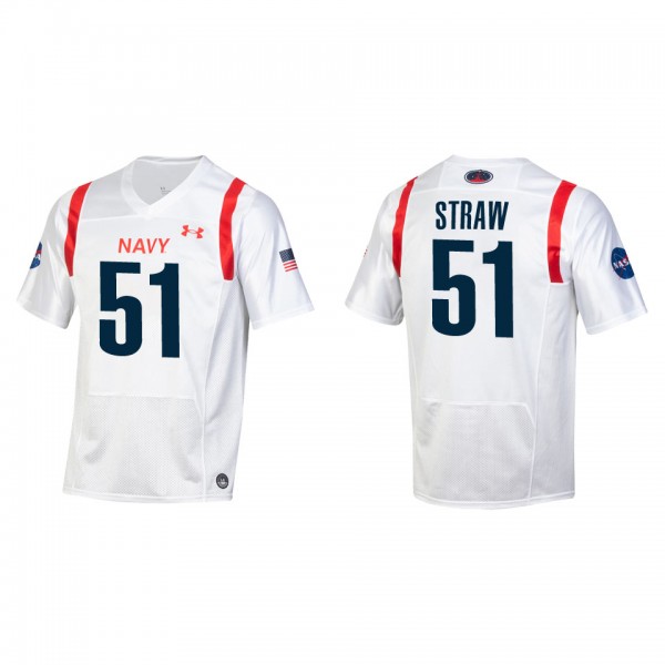 Nicholas Straw Youth Navy Midshipmen Under Armour 2022 Special Games Replica Jersey White