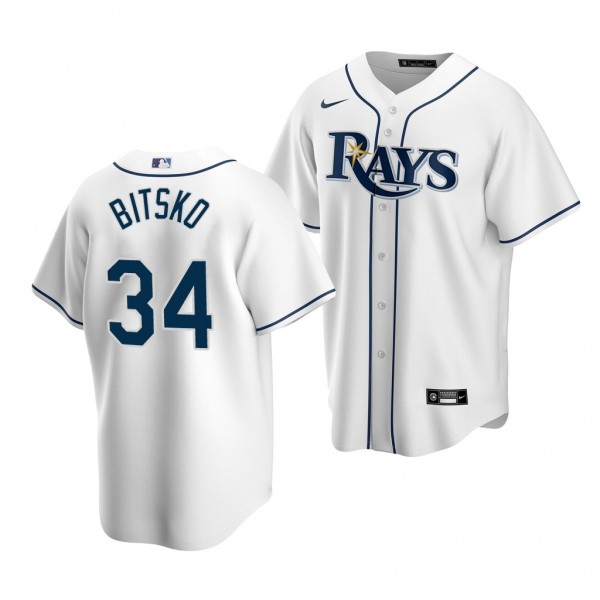 Nick Bitsko Tampa Bay Rays 2020 MLB Draft White Je...