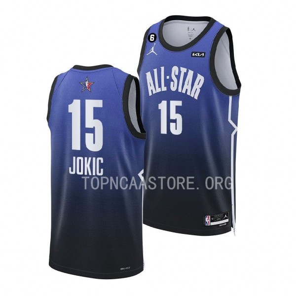Nikola Jokic Nuggets #15 2023 NBA All-Star Blue We...