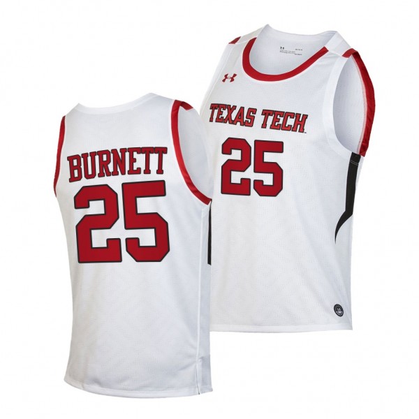 Texas Tech Red Raiders Nimari Burnett White 2020-2...