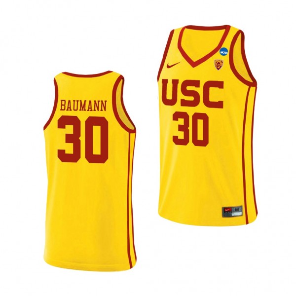 USC Trojans Noah Baumann Yellow 2021 March Madness...