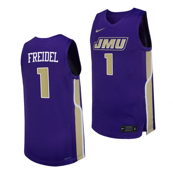 Noah Freidel #1 James Madison Dukes Replica Basket...