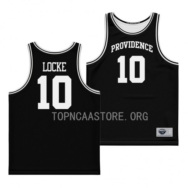 Noah Locke #10 Providence Friars Replica College Basketball Jersey Black