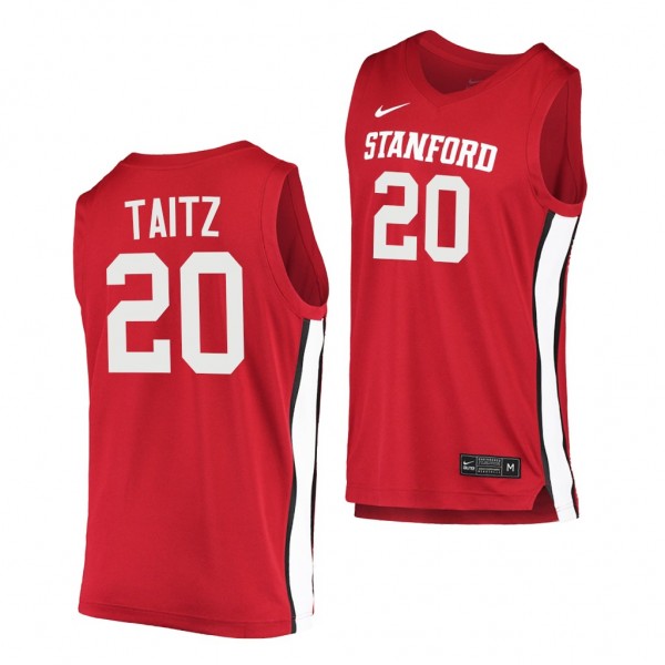 Stanford Cardinal Noah Taitz Red 2020-21 College B...