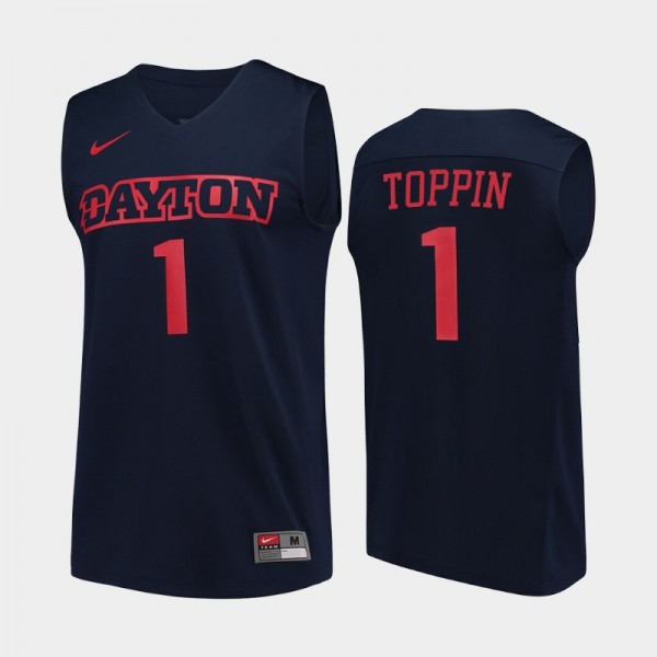 Dayton Flyers Obi Toppin Navy College Basketball J...