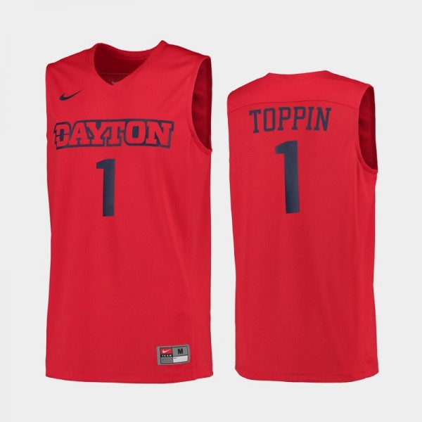 Dayton Flyers Obi Toppin Red College Basketball Je...