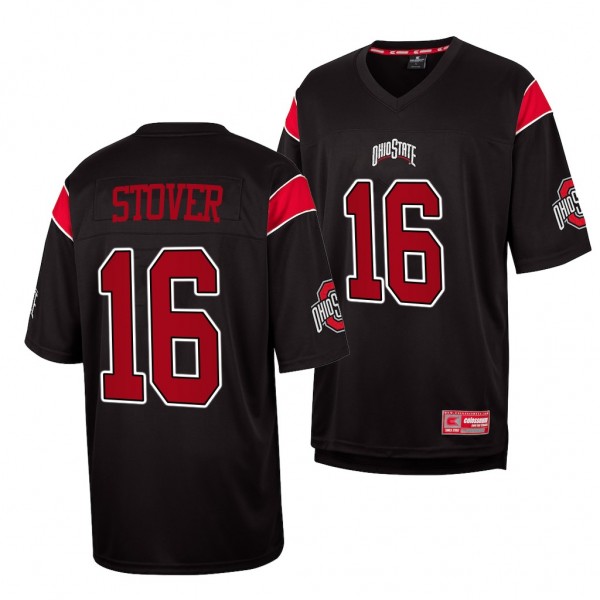 Cade Stover Ohio State Buckeyes #16 Black Jersey F...