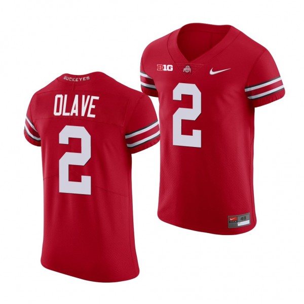 Ohio State Buckeyes Chris Olave Scarlet College Fo...