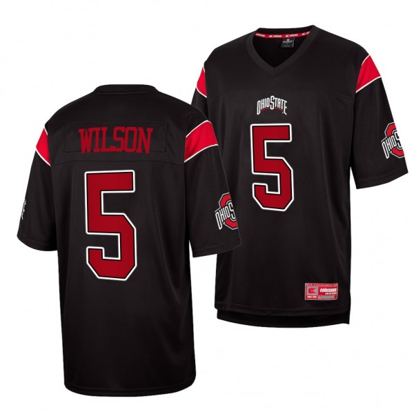 Garrett Wilson Ohio State Buckeyes #5 Black Jersey...