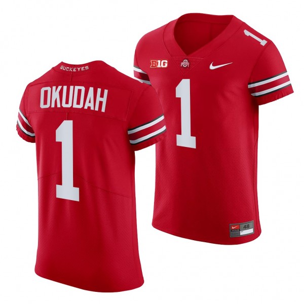 Ohio State Buckeyes Jeff Okudah 1 All Scarlet Coll...