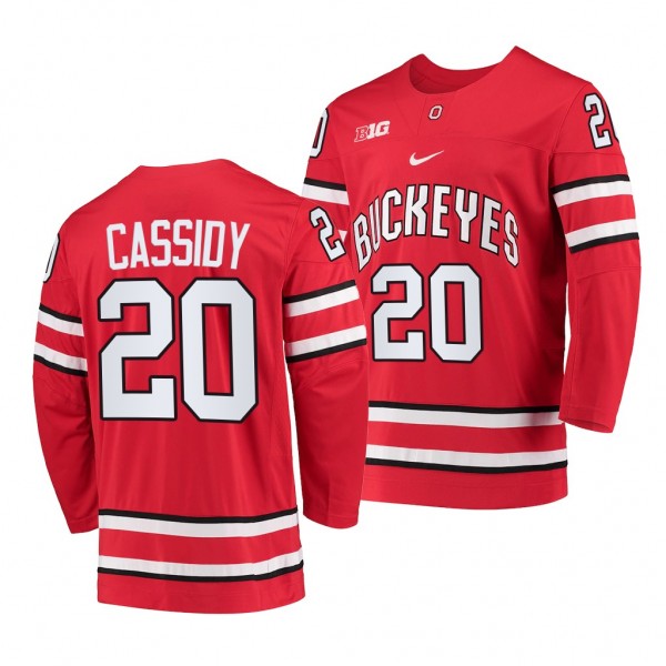 Matt Cassidy Ohio State Buckeyes Red College Hocke...