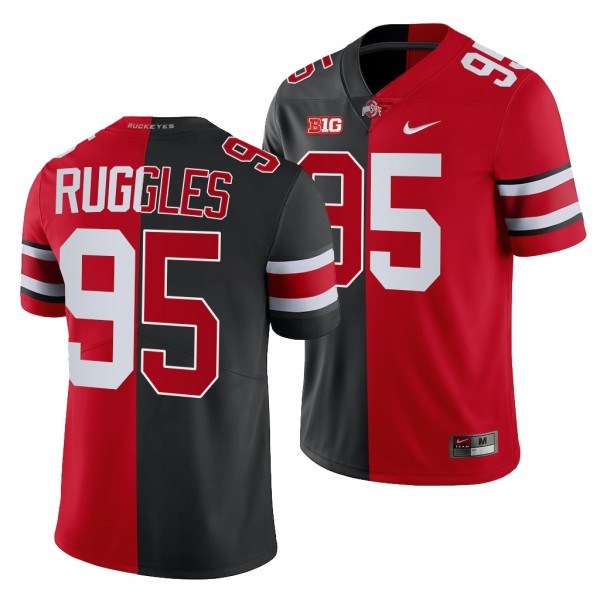 Ohio State Buckeyes Noah Ruggles 95 Scarlet Black ...