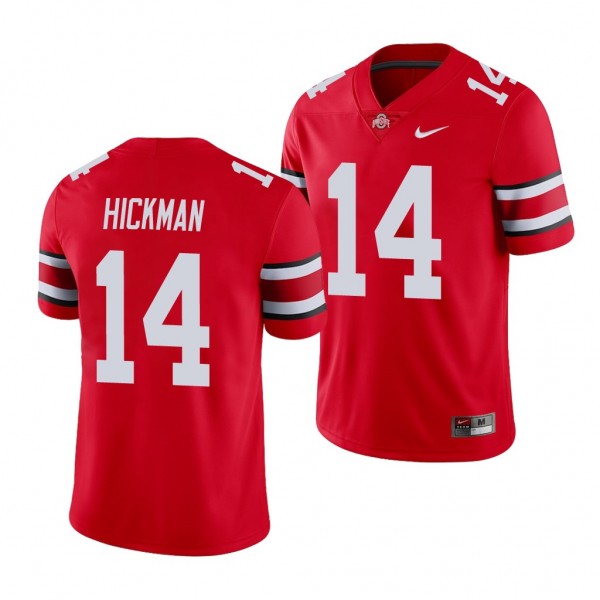 Ohio State Buckeyes Ronnie Hickman Scarlet Game College Football Jersey