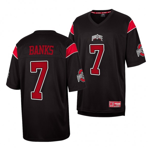 Ohio State Buckeyes #7 Sevyn Banks Fashion Black R...
