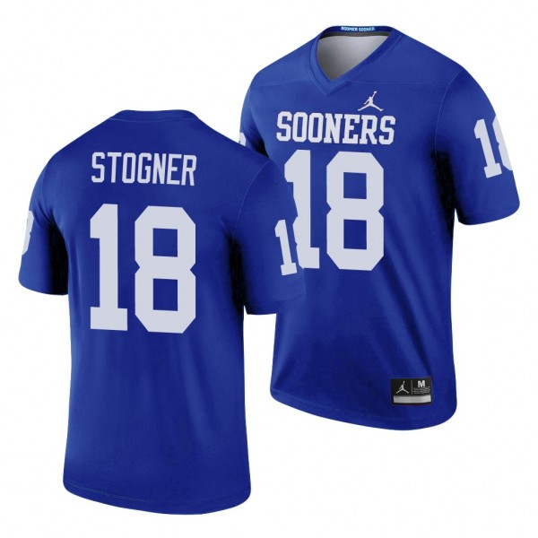 Oklahoma Sooners Austin Stogner 18 Blue Legend Foo...