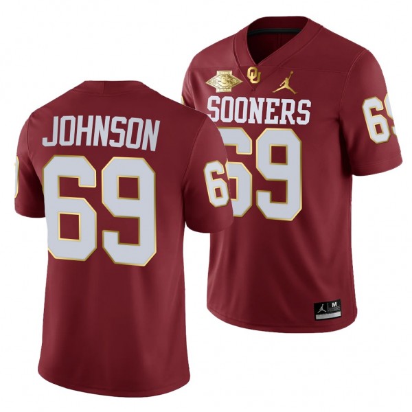 Oklahoma Sooners 69 Lane Johnson Crimson 2021 Red ...