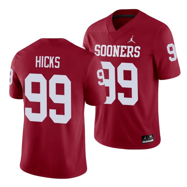 Oklahoma Sooners Marcus Hicks 99 Crimson Alumni Ga...