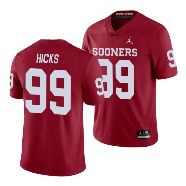 Oklahoma Sooners Marcus Hicks 99 Crimson Limited T...