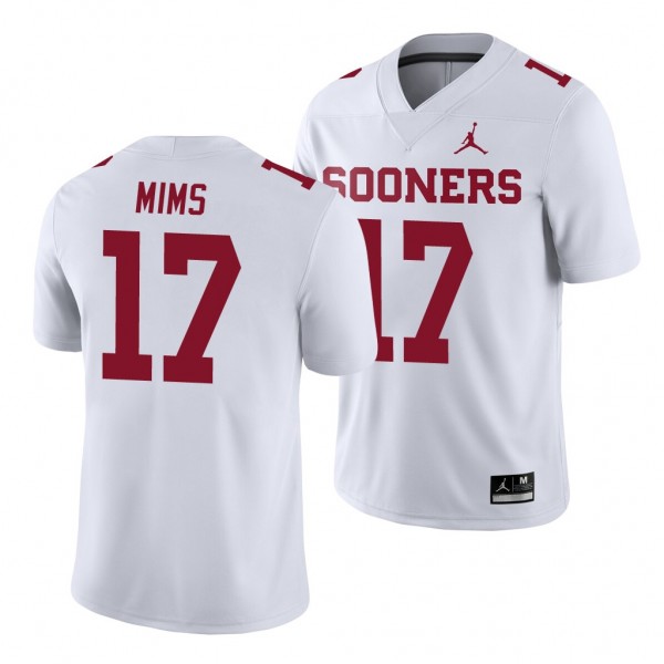 Oklahoma Sooners Marvin Mims 17 White Game Footbal...