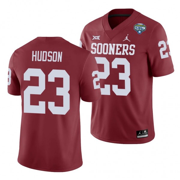 Oklahoma Sooners Todd Hudson Crimson 2020 Cotton B...