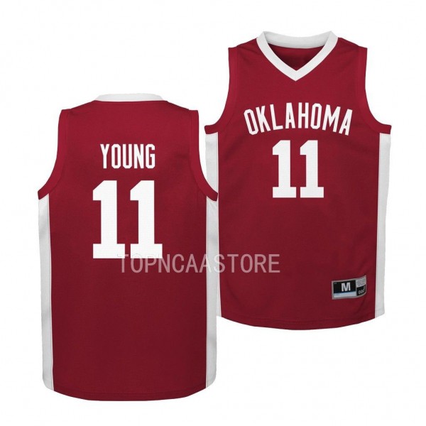 Youth Oklahoma Sooners Trae Youn Crimson Alumni Ba...