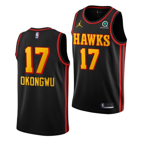 Onyeka Okongwu Atlanta Hawks 2020 NBA Draft Black ...