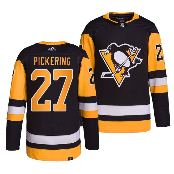 2022 NHL Draft Owen Pickering Penguins #27 Black A...
