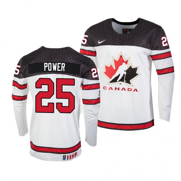 Canada Hockey Owen Power White 2022 IIHF World Jun...