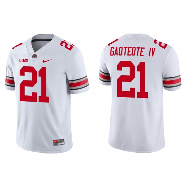 Palaie Gaoteote IV Ohio State Buckeyes Nike Game College Football Jersey White