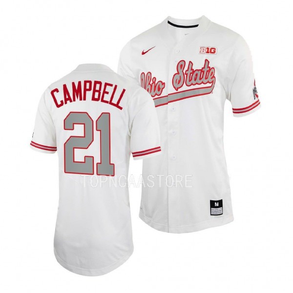 Parris Campbell Ohio State Buckeyes #21 White Base...