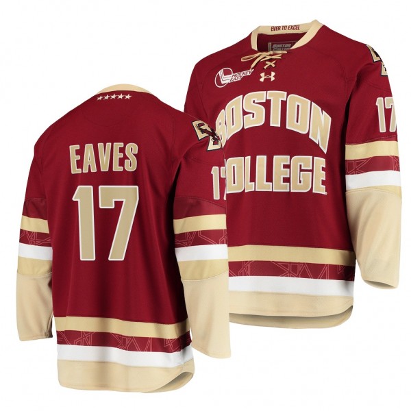 Patrick Eaves Boston College Eagles Maroon NHL Col...