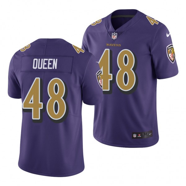 NFL Patrick Queen Purple 2020 NFL Draft Color Rush...