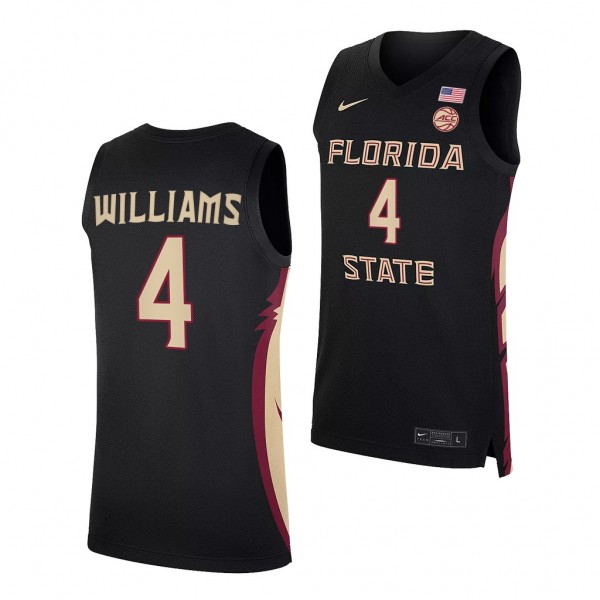Florida State Seminoles Patrick Williams #4 Black ...