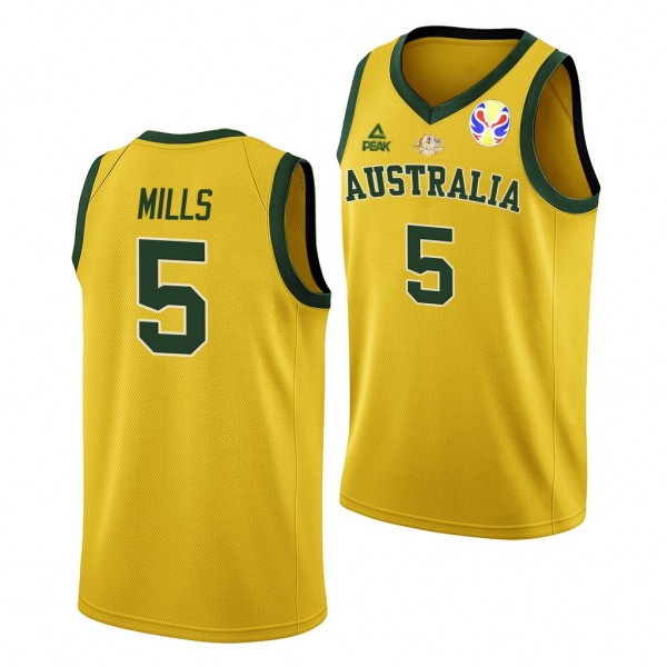 Patty Mills Tokyo Olimpics Australia Team #5 Gold ...
