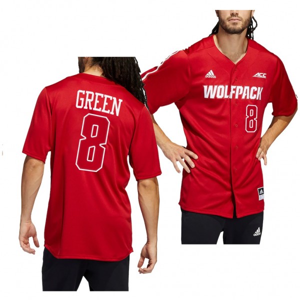 Payton Green NC State Wolfpack #8 Red College Baseball Replica Jersey