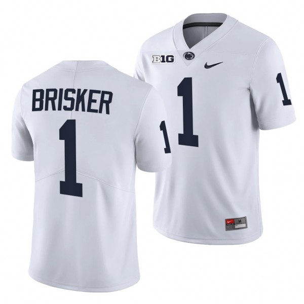 Penn State Nittany Lions Jaquan Brisker 1 White 2021-22 College Football Limited Jersey Men