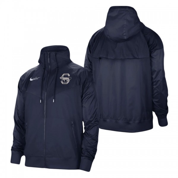 Penn State Nittany Lions Windrunner Raglan Full-Zip Jacket Navy