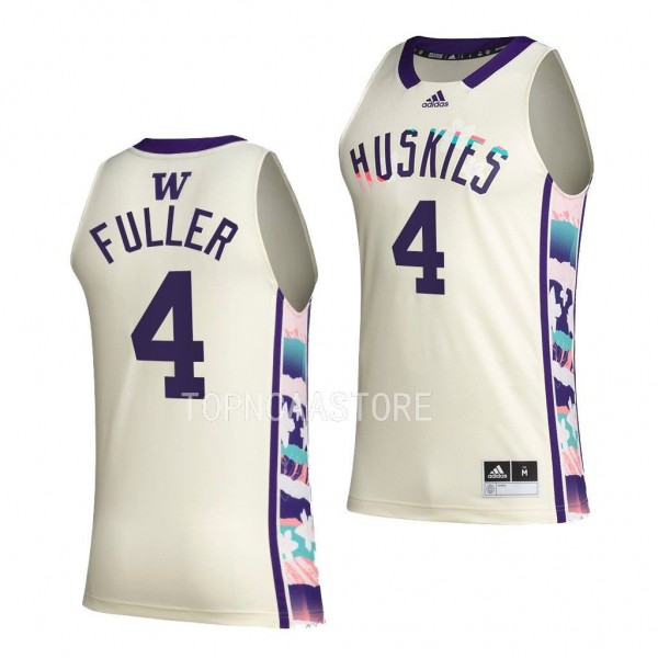 Washington Huskies PJ Fuller White #4 Honoring Bla...