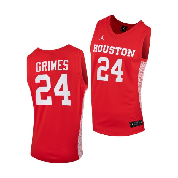Houston Cougars Quentin Grimes Red 2020-21 Replica College Basketball Jersey