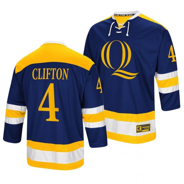 Connor Clifton Quinnipiac Bobcats 4 Navy College Hockey Jersey Alumni