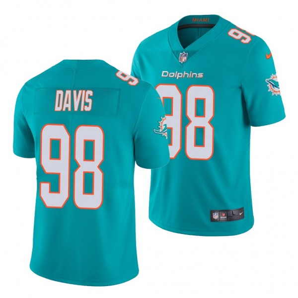 NFL Raekwon Davis Aqua 2020 NFL Draft Game Jersey