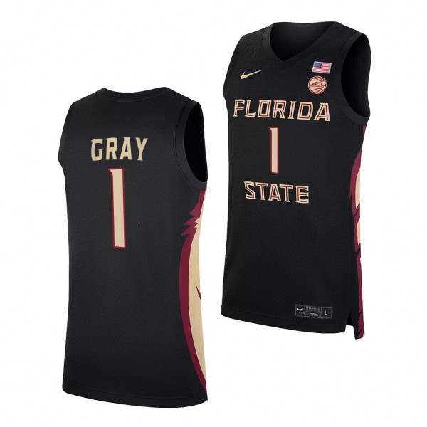 Florida State Seminoles RaiQuan Gray #1 Black Coll...